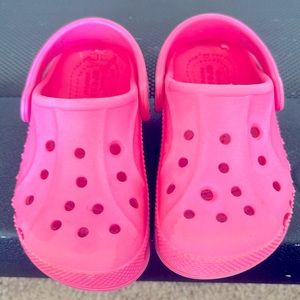 9C Barbie pink girls Crocs